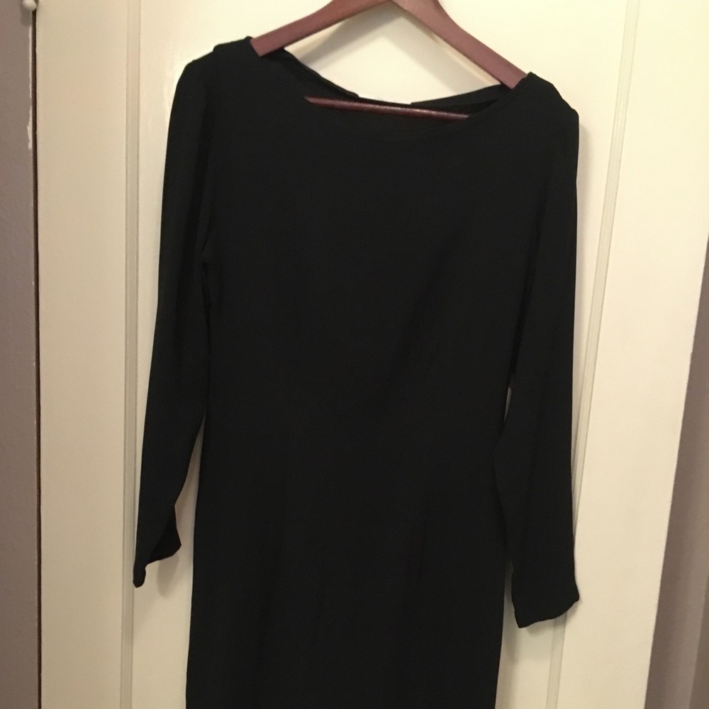 Equipment black silk dress